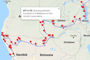 Afrika overland route 2012